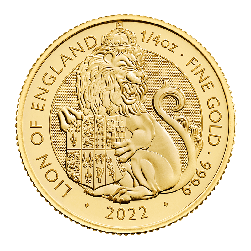 Image for 1/4 oz Tudor Beasts Lion of England Gold Coin from TD Precious Metals